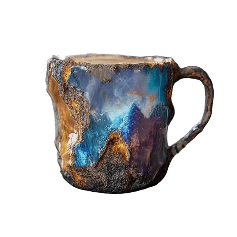 Mineral Crystal Coffee Mugs - Faux Mineral Crystal Resin Coffee Cups - Cross-Border New Arrival