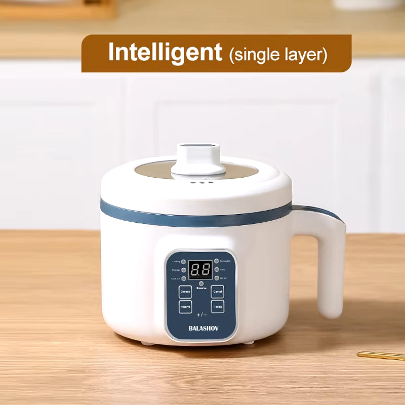 1.7L Electric Rice Cooker Single Double Layer 220V Multi Cooker Non-Stick Smart Mechanical Multicooker Steamed Rice Pot for Home