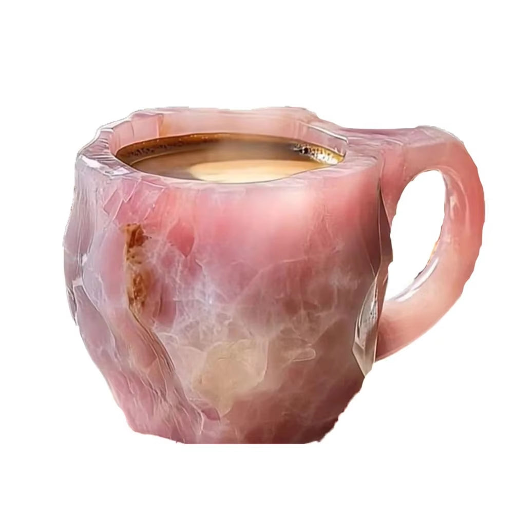 Imitation Mineral Crystal Coffee Mug Simulation Mineral Crystal Resin Coffee Cups Elegant Coffee Mug Novelty Cute Water Cup Gift